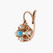 Boucles d'oreilles Boucles d'oreilles dormeuses Perles fines Turquoise 58 Facettes