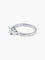 Bague Bague Solitaire Or Blanc Diamants. 58 Facettes