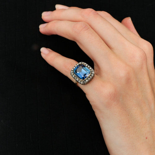 Bague 45.5 Importante bague XIXème 58 Facettes