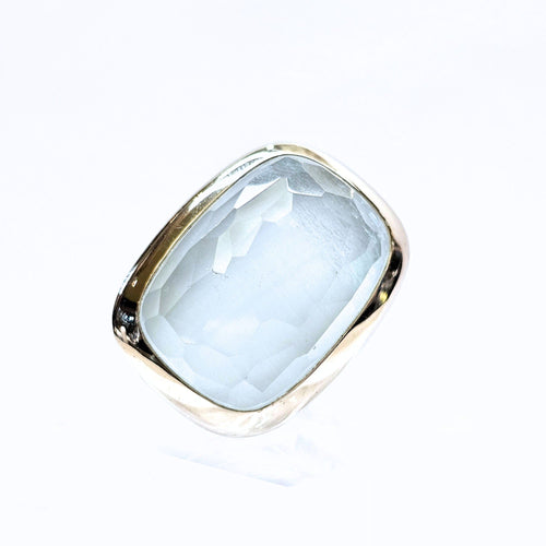 Bague 50 Bague Pomellato aigue-marine 58 Facettes POM-RI-WG-AM