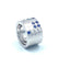 Bague 50 CARTIER. Bague Or gris Saphirs Diamants Collection Lanières 58 Facettes
