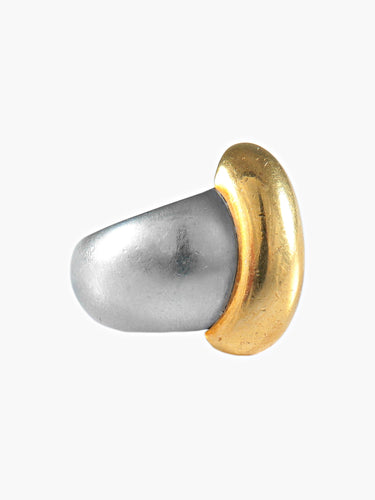 Bague 50 Bague Or Acier signée TURNER 58 Facettes