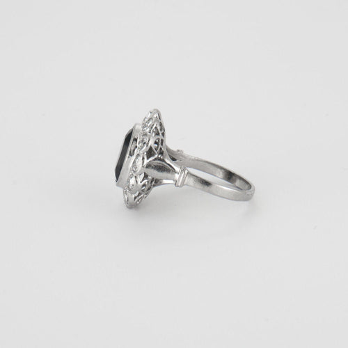 Bague 52 Bague Marguerite Saphir Diamants 58 Facettes EL2-48