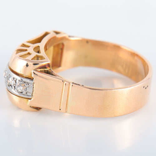 Bague 55 Bague Tank asymétrique 58 Facettes 8391