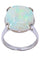 Bague 51 BAGUE OPALE BLANCHE 58 Facettes 069351