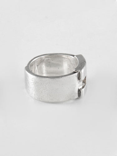 Bague 51 Bague Hermès Heraclès en Argent 58 Facettes