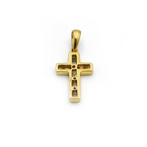 Pendentif Pendentif croix en Or jaune & Diamants 58 Facettes 230141R