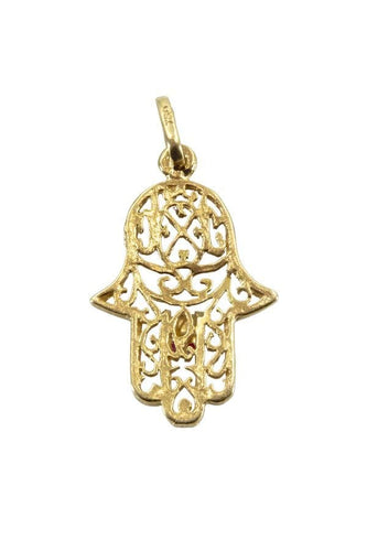 Pendentif PENDENTIF MAIN DE FATMA RUBIS 58 Facettes 038511