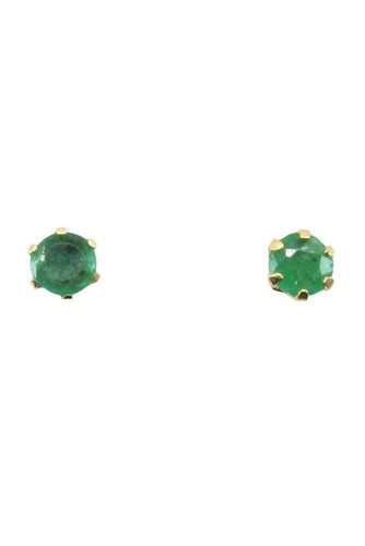 Boucles d'oreilles BOUCLES D'OREILLES PUCES ÉMERAUDES 58 Facettes 042631