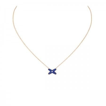Collier Chaumet Collier Liens or rose, lapis-lazuli 58 Facettes 082931