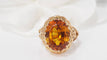 Bague Bague vintage en or jaune et citrine 58 Facettes 31147
