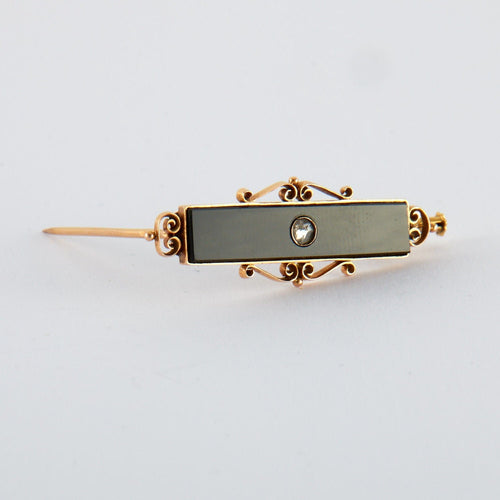 Broche Broche Barrette onyx 58 Facettes