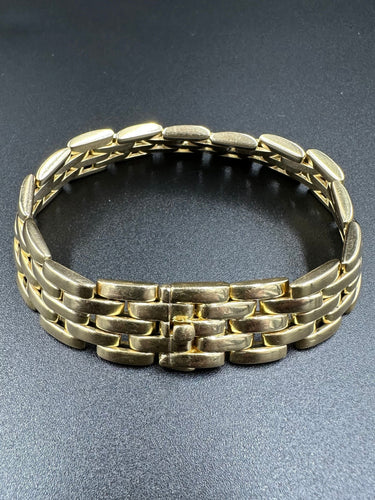 Bracelet CARTIER. Collection « Maillon Panthère », bracelet or jaune 18K 58 Facettes