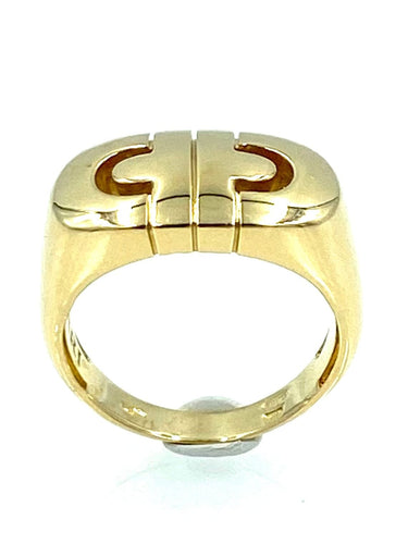 Bague 55 BVLGARI. Collection Parentesi, Bague or jaune 58 Facettes