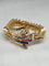 Bracelet Bracelet maille serpent articulé pierres de synthèse 58 Facettes