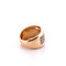 Bague Bague en or jaune 18 carats et pavage diamants 58 Facettes