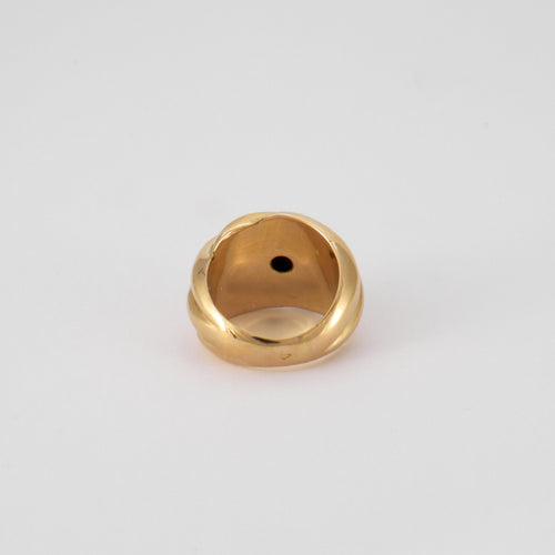 Bague 52 Bague en Or jaune & godrons 58 Facettes
