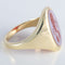 Bague 56 Bague Chevalière Cornaline gravée 58 Facettes 432.2
