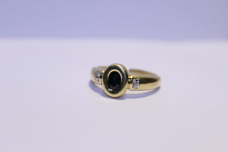 Bague 60 Bague Diamants et Saphir 58 Facettes