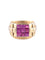 Bague 49 Bague Or jaune Rubis synthétiques 58 Facettes