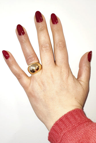 Bague 53 Bague boule en or jaune 58 Facettes 590.1-boul