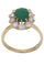 Bague 54 BAGUE POMPADOUR ÉMERAUDE DIAMANTS 58 Facettes 075701