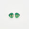 Boucles d'oreilles BULGARI - Boucles d’oreilles Coeur pierres vertes 58 Facettes