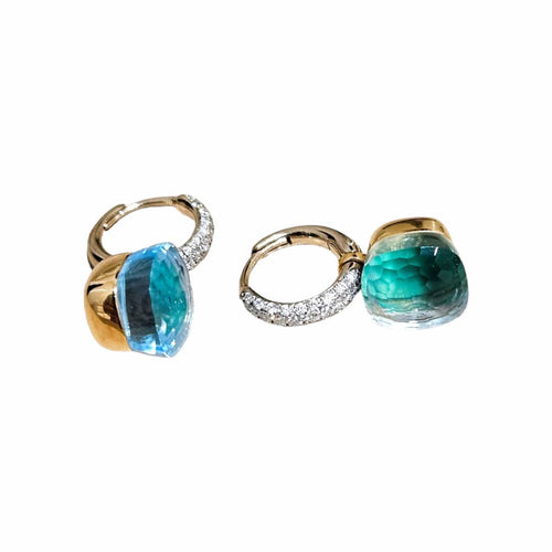 Boucles d'oreilles Pomellato - Boucles d'oreilles Nudo Topaze Diamants 58 Facettes 1-1352/4