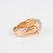 Bague 51 Bague Tank or jaune & platine 58 Facettes