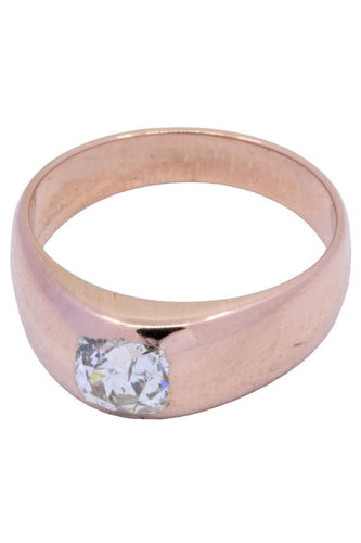 Bague JONC ANGLAIS ANCIEN 58 Facettes 056341
