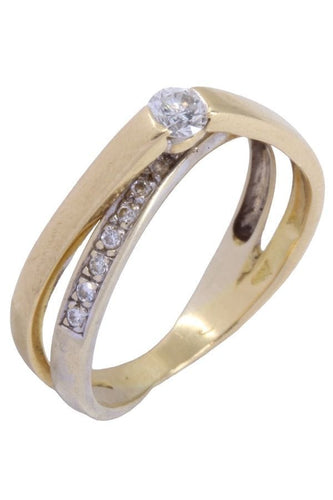 Bague 57 BAGUE ENTRELACÉE DIAMANTS 58 Facettes 071311