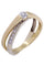 Bague 57 BAGUE ENTRELACÉE DIAMANTS 58 Facettes 071311