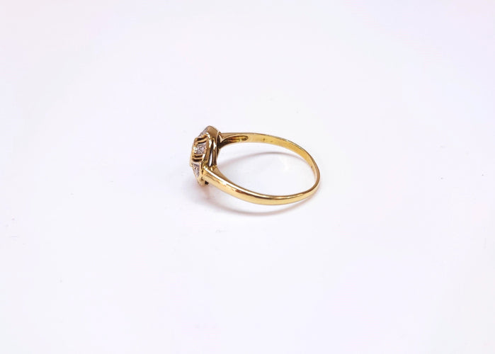 Bague 58 Bague émeraude et diamants 58 Facettes RA-615/8