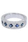 Bague 55 BAGUE STYLE ART-DÉCO SAPHIRS ET DIAMANTS 58 Facettes 057751
