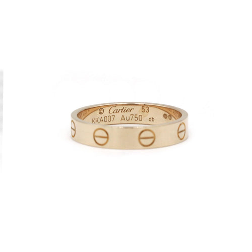 Bague 53 CARTIER - Bague "Love" Or rose 58 Facettes 240026R