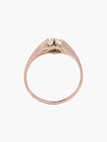 Bague Bague Solitaire Or Rose 58 Facettes