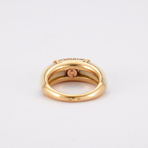 Bague 47 VAN CLEEF & ARPELS - Bague Philippine Corail blanc 58 Facettes