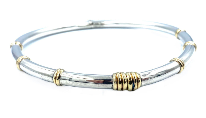Collier Lalaounis. Collier argent et or jaune 58 Facettes
