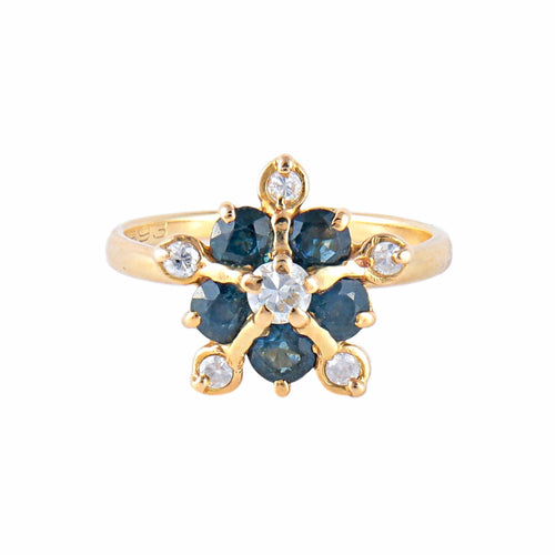 Bague 48 Bague Etoile Saphirs Diamants 58 Facettes