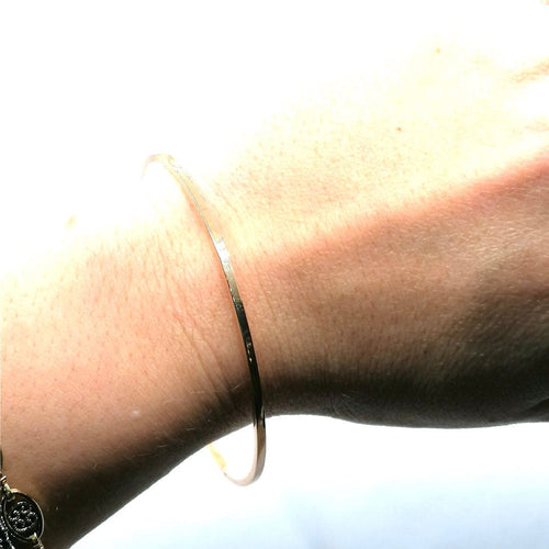 Bracelet Bracelet jonc or jaune 58 Facettes 2733