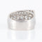 Bague 54 Bague or blanc, diamants ronds et carrés 58 Facettes