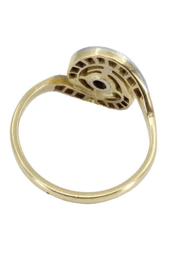 Bague BAGUE TOURBILLON ART-NOUVEAU DIAMANTS 58 Facettes 053261