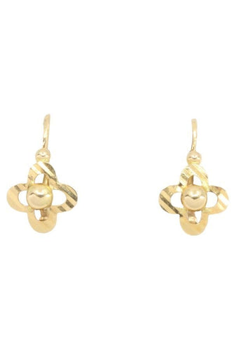 Boucles d'oreilles DORMEUSES FLEURS ENFANTS 58 Facettes 052811