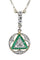 Collier COLLIER ART-DÉCO MAÇONNIQUE ÉMERAUDES ET DIAMANTS 58 Facettes 046421