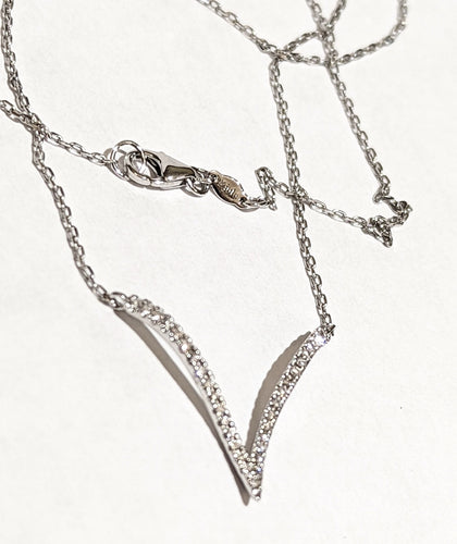 Collier DJULA collier V or et diamants 58 Facettes