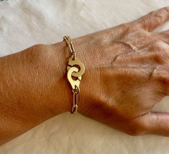 Bracelet Dinh Van bracelet menottes or jaune 58 Facettes