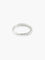 Bague 52 ALLIANCE DEMI TOUR EN OR BLANC ET DIAMANTS 58 Facettes 160019