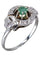 Bague 51 BAGUE ART-DÉCO ÉMERAUDE ET DIAMANTS 58 Facettes 064971