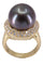 Bague 53 BAGUE PERLE DE TAHITI DIAMANTS 58 Facettes 075661