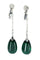 Boucles d'oreilles BOUCLES D'OREILLES CLIPS ARGENT DIAMANTS, PERLES ET VERRE 58 Facettes 047931